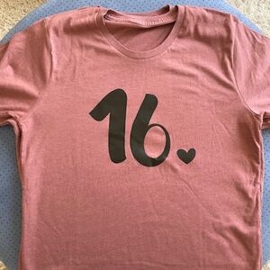 Women's "16" t-shirts.